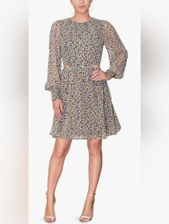 RACHEL Rachel Roy Dresses & Skirts - RACHEL Rachel Roy Multi-Color Floral Cutout Mini Dress NWT Size 14